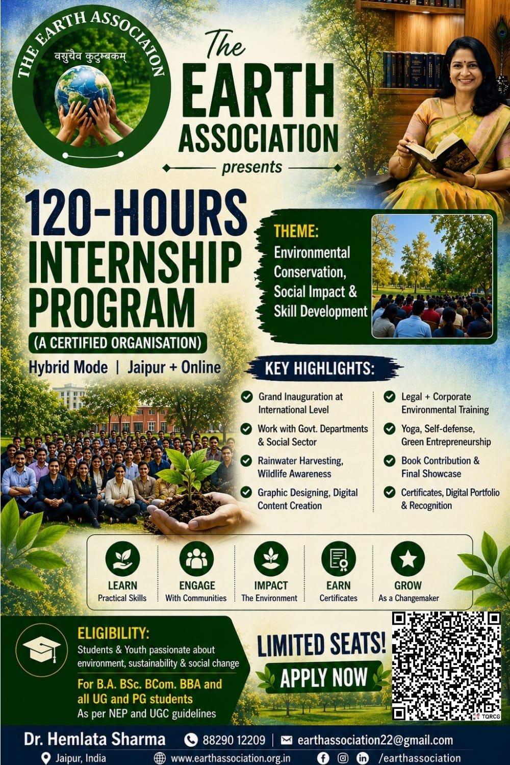 Earth Association volunteers working in a community